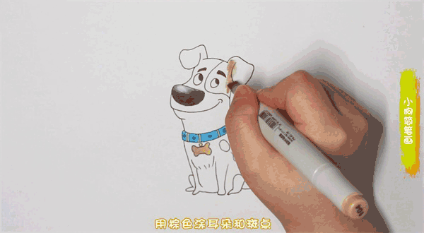 可爱的小狗简笔画图片 小狗如何画的