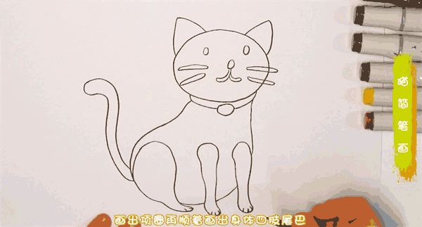 猫简笔画图片 猫怎么画的