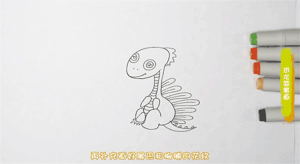 可爱的恐龙简笔画图片 恐龙要怎样画