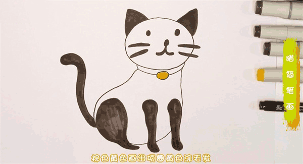 猫简笔画图片 猫怎么画的