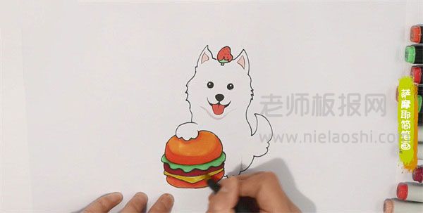 萨摩耶简笔画图片 狗怎么画