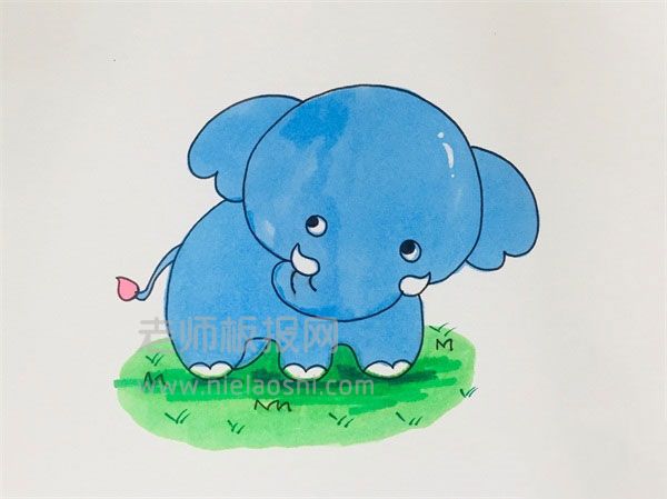 简单的大象简笔画图片 大象怎么画的