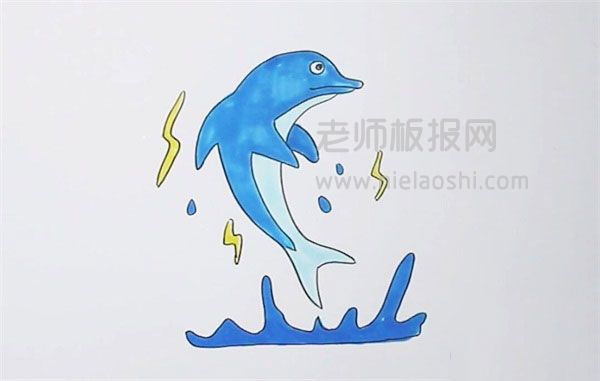海豚简笔画图片 海豚怎么画的