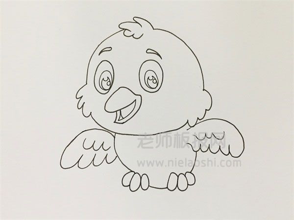 可爱卡通小鸟简笔画图片 小鸟怎么画的
