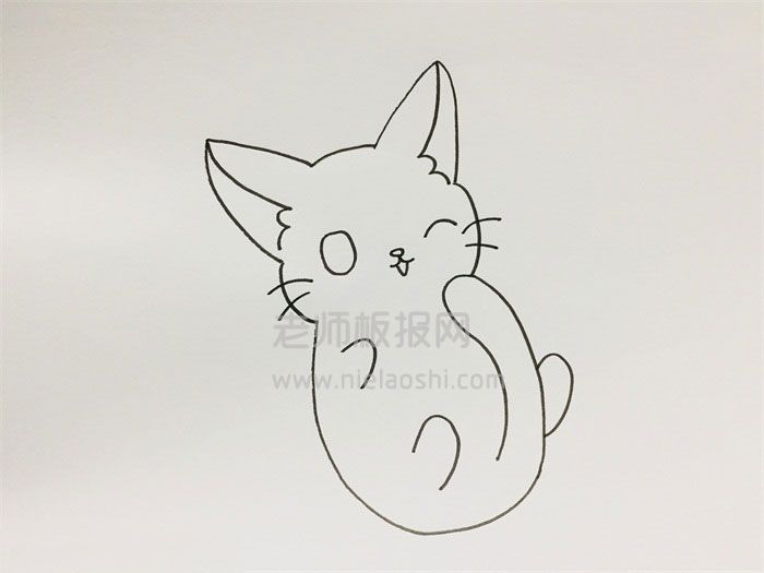 猫的简笔画图片 猫如何画的