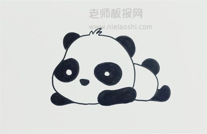 大熊猫简笔画图片是怎么画的