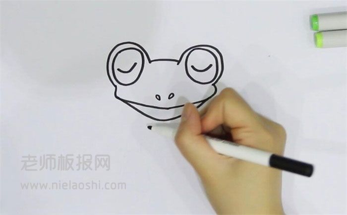 睡觉的青蛙简笔画图片 青蛙怎么画的