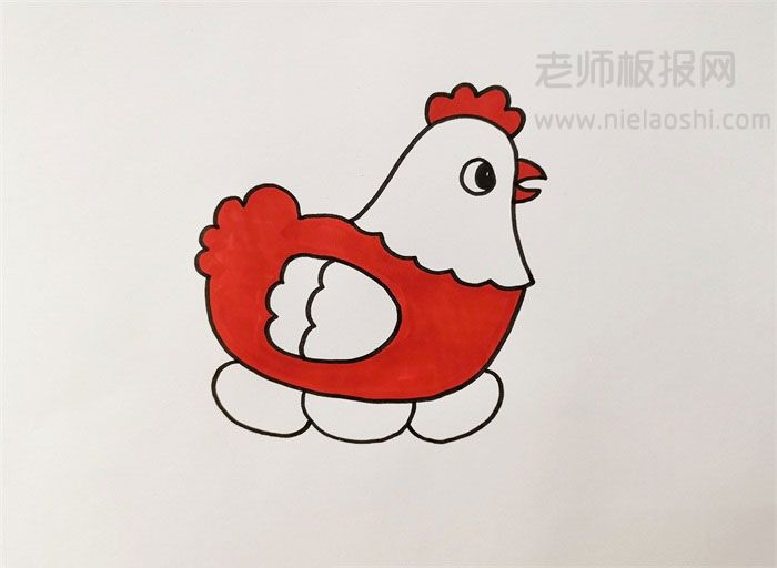 母鸡简笔画图片 母鸡如何画