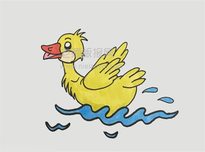 鸭的简笔画图片 鸭的画法