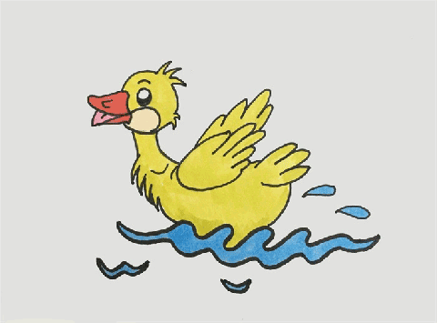 鸭的简笔画图片 鸭的画法