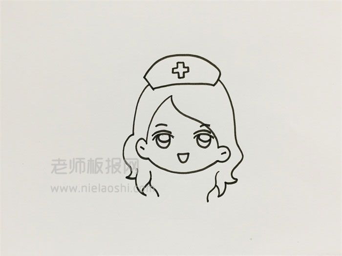 护士简笔画图片 护士的画法