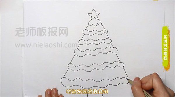 圣诞树简笔画图片 圣诞树怎么画的