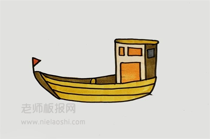 渔船简笔画图片 渔船如何画