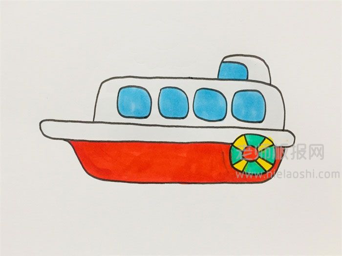 小艇简笔画图片 游艇怎么画的