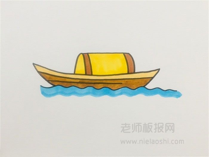 木船简笔画图片 船的画法