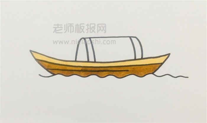 木船简笔画图片 船的画法