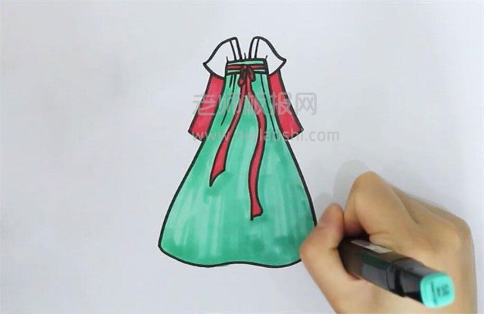 古装裙子简笔画图片 裙子怎么画的