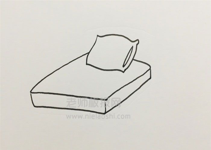 床简笔画图片：床怎么画的