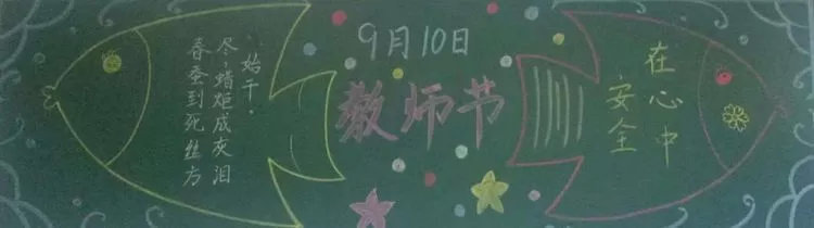 9·10教师节快乐黑板报图片