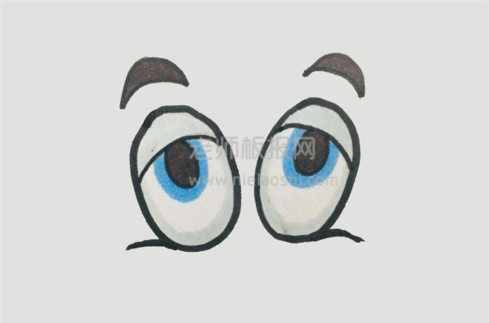 卡通动物眼睛简笔画图片 动物眼睛怎么画