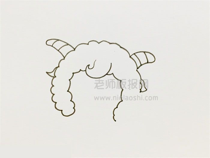 喜羊羊简笔画图片 喜羊羊怎么画的
