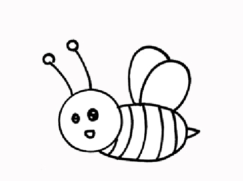 QQ红包蜜蜂简笔画图片 红包蜜蜂怎么画