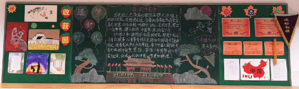 我的中国梦黑板报图片