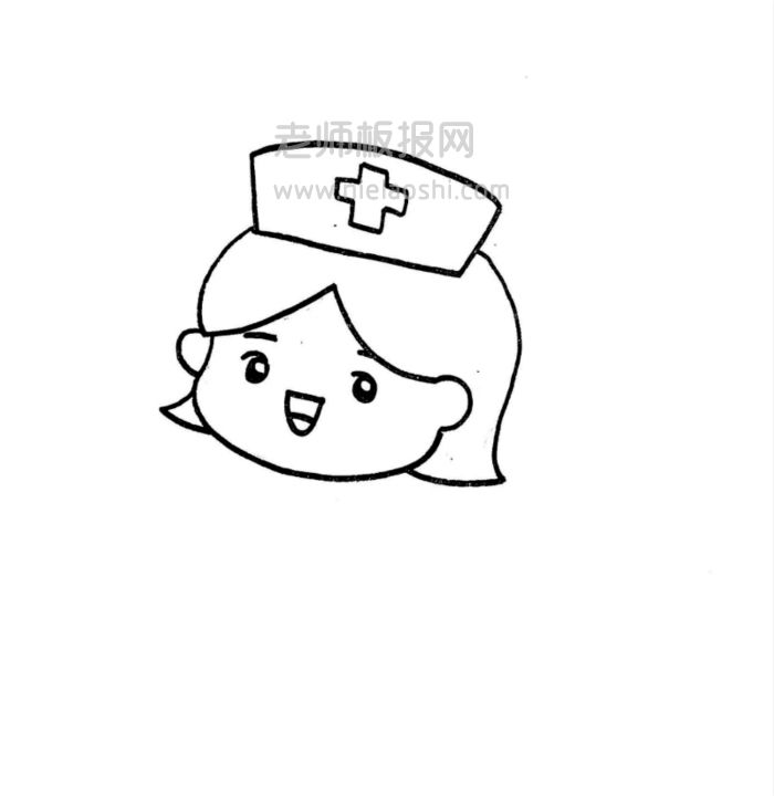 护士简笔画图片 护士如何画的