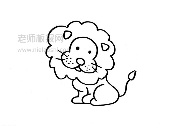 狮子简笔画图片 狮子是怎么画的