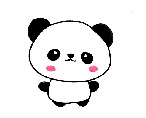 大熊猫简笔画图片 熊猫怎么画