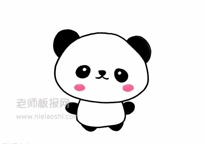 大熊猫简笔画图片 熊猫怎么画