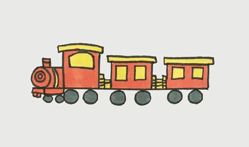 火车简笔画图片 火车要怎么画