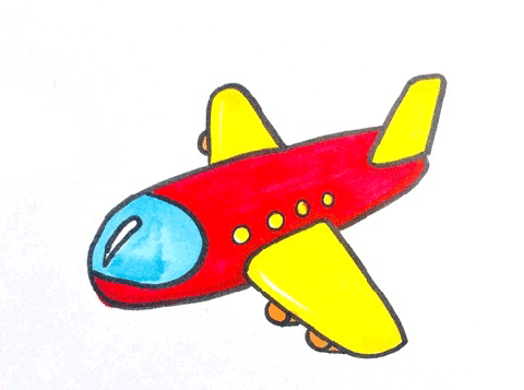儿童飞机简笔画图片 儿童飞机怎么画