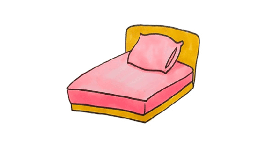 床的简笔画图片 床是怎么画的