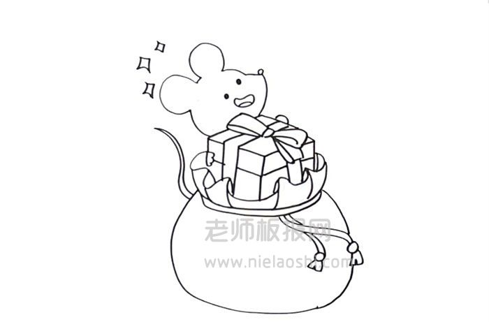 老鼠迎新年年画图片 老鼠年画怎么画