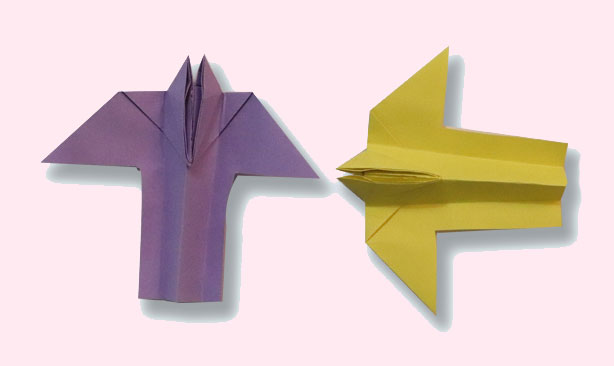 纸飞机折纸图片 飞机怎么折的