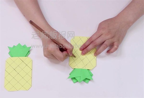 纸菠萝折纸图片 菠萝怎么折
