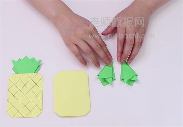 纸菠萝折纸图片 菠萝怎么折