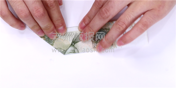 一块钱纸币折戒指图片 戒指怎么折的