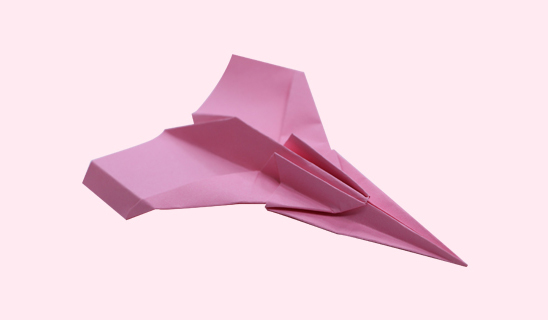 直线飞机折纸图片 直线飞机怎么折