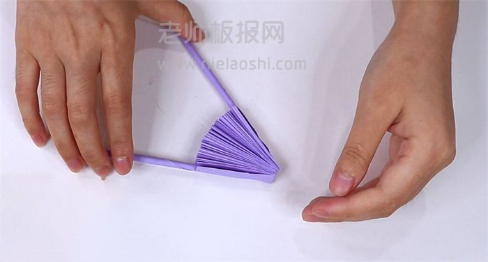 收缩扇子折纸图片 收缩扇子怎么折