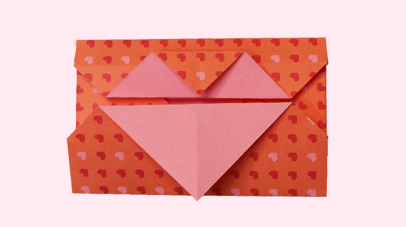 爱心信封折纸图片 信封怎么折