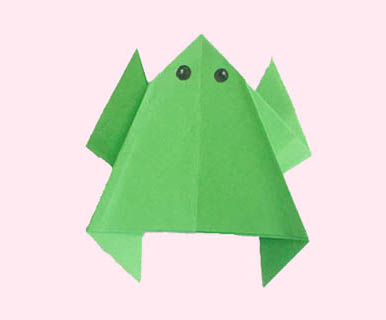 青蛙折纸图片 青蛙怎么折