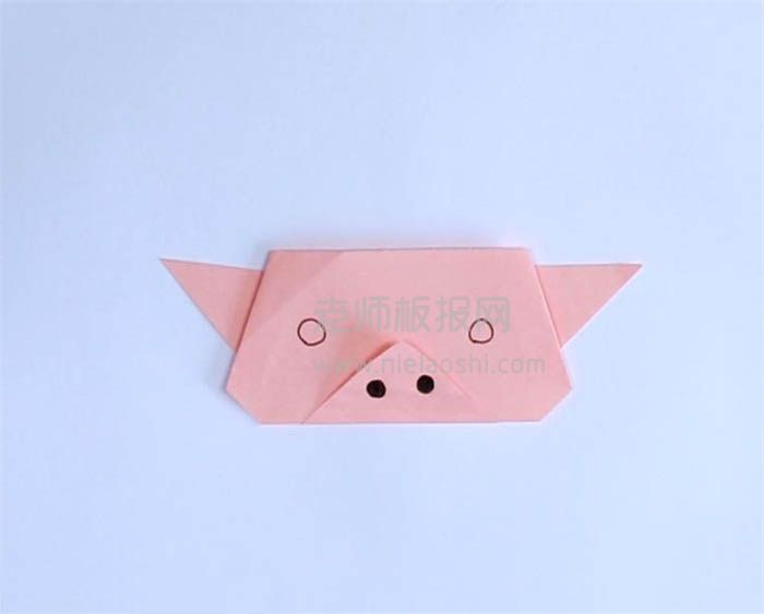 猪的折纸图片 猪是怎么折的