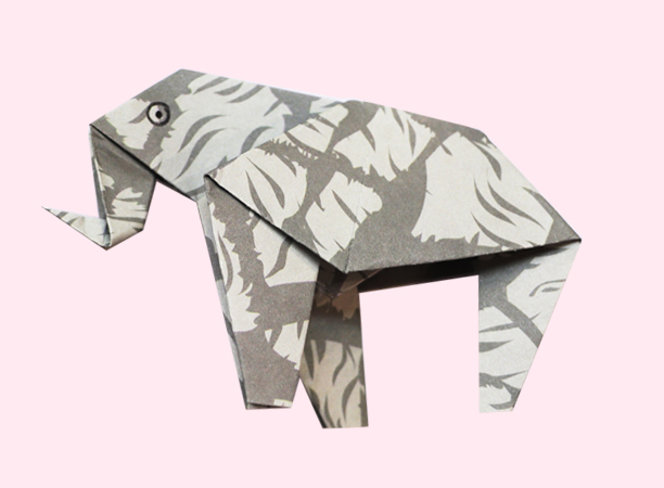 大象折纸图片 大象怎么折