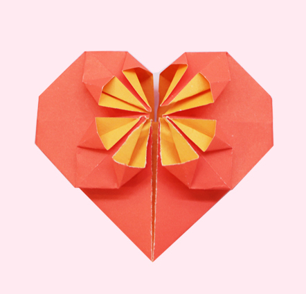 创意爱心折纸图片 爱心折怎么折