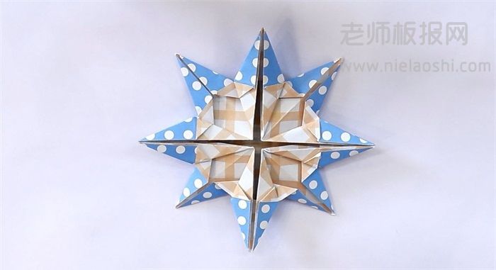 简单的八瓣花折纸图片 八瓣要怎么折