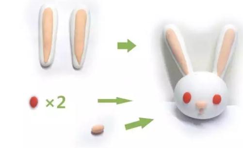 小白兔粘土制作方法