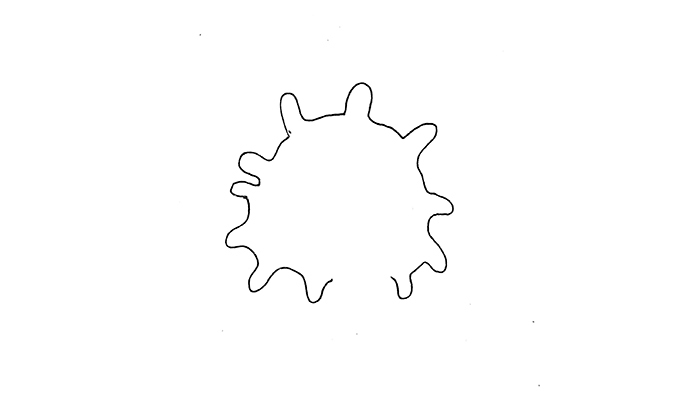 细菌病毒简笔画图片