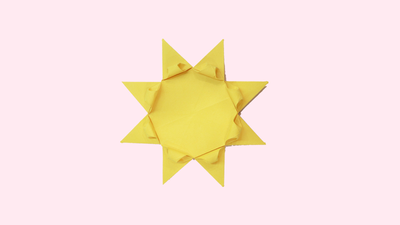太阳花折纸图片 太阳花折怎么折